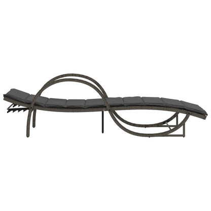 Sonnenliege Mit Auflage 60X199X42 Cm Poly Rattan