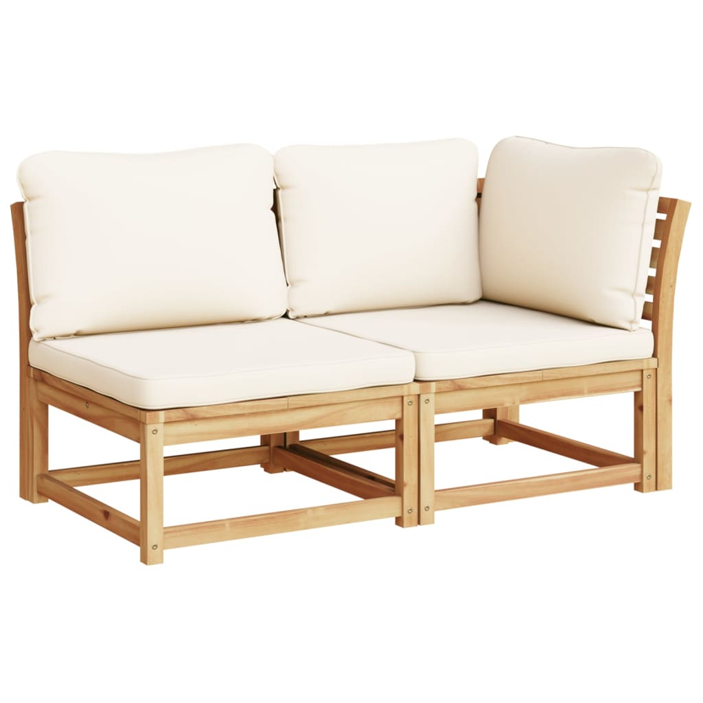 6-Tlg. Garten-Lounge-Set Mit Kissen Massivholz Akazie