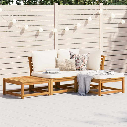 6-Tlg. Garten-Lounge-Set Mit Kissen Massivholz Akazie