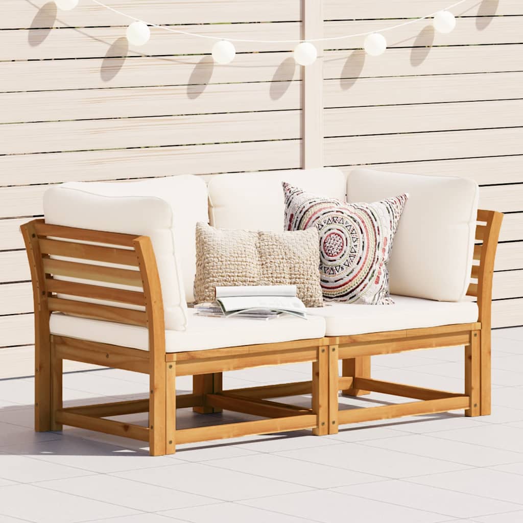 6-Tlg. Garten-Lounge-Set Mit Kissen Massivholz Akazie