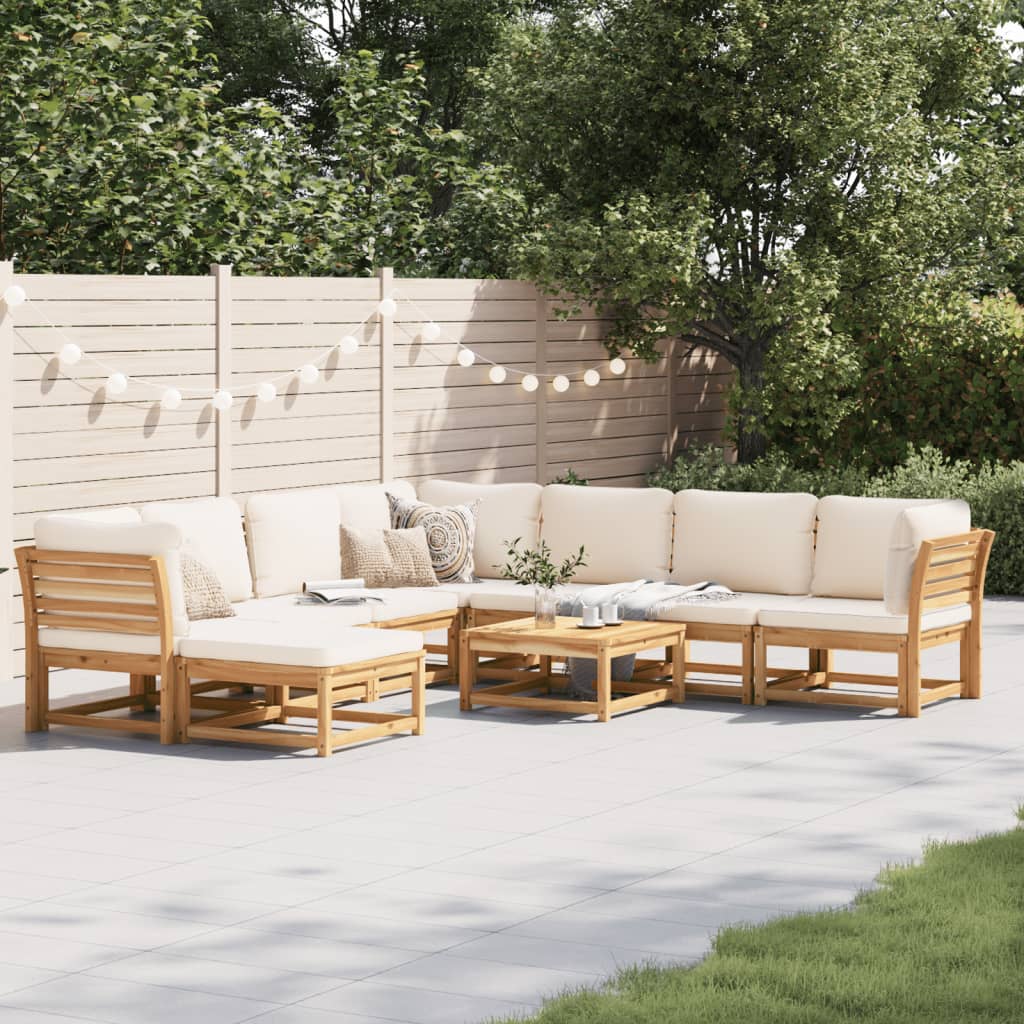 6-Tlg. Garten-Lounge-Set Mit Kissen Massivholz Akazie