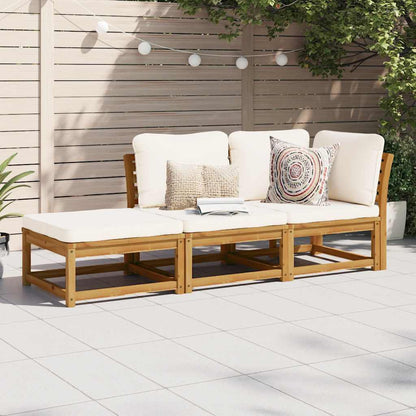6-Tlg. Garten-Lounge-Set Mit Kissen Massivholz Akazie