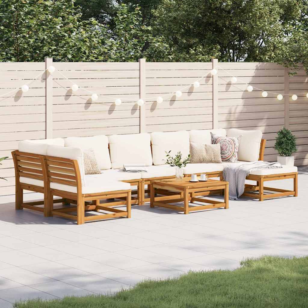 6-Tlg. Garten-Lounge-Set Mit Kissen Massivholz Akazie