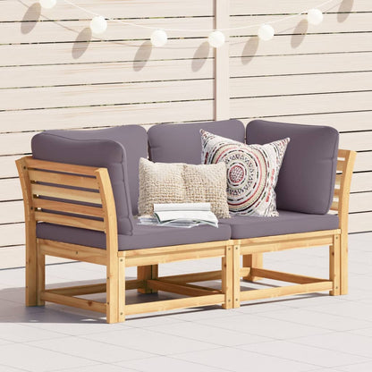 6-Tlg. Garten-Lounge-Set Mit Kissen Massivholz Akazie