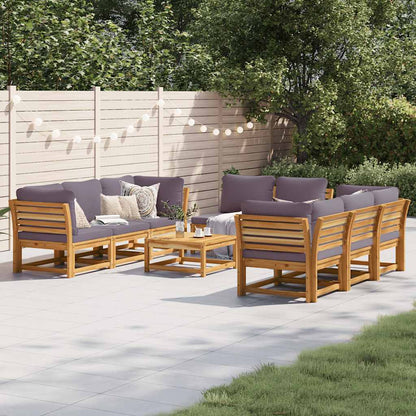 6-Tlg. Garten-Lounge-Set Mit Kissen Massivholz Akazie