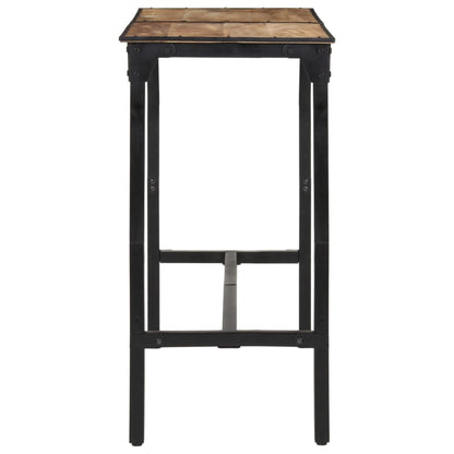 7-Tlg. Bar-Set Raues Mangoholz Und Metall
