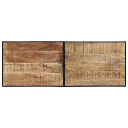 7-Tlg. Bar-Set Raues Mangoholz Und Metall