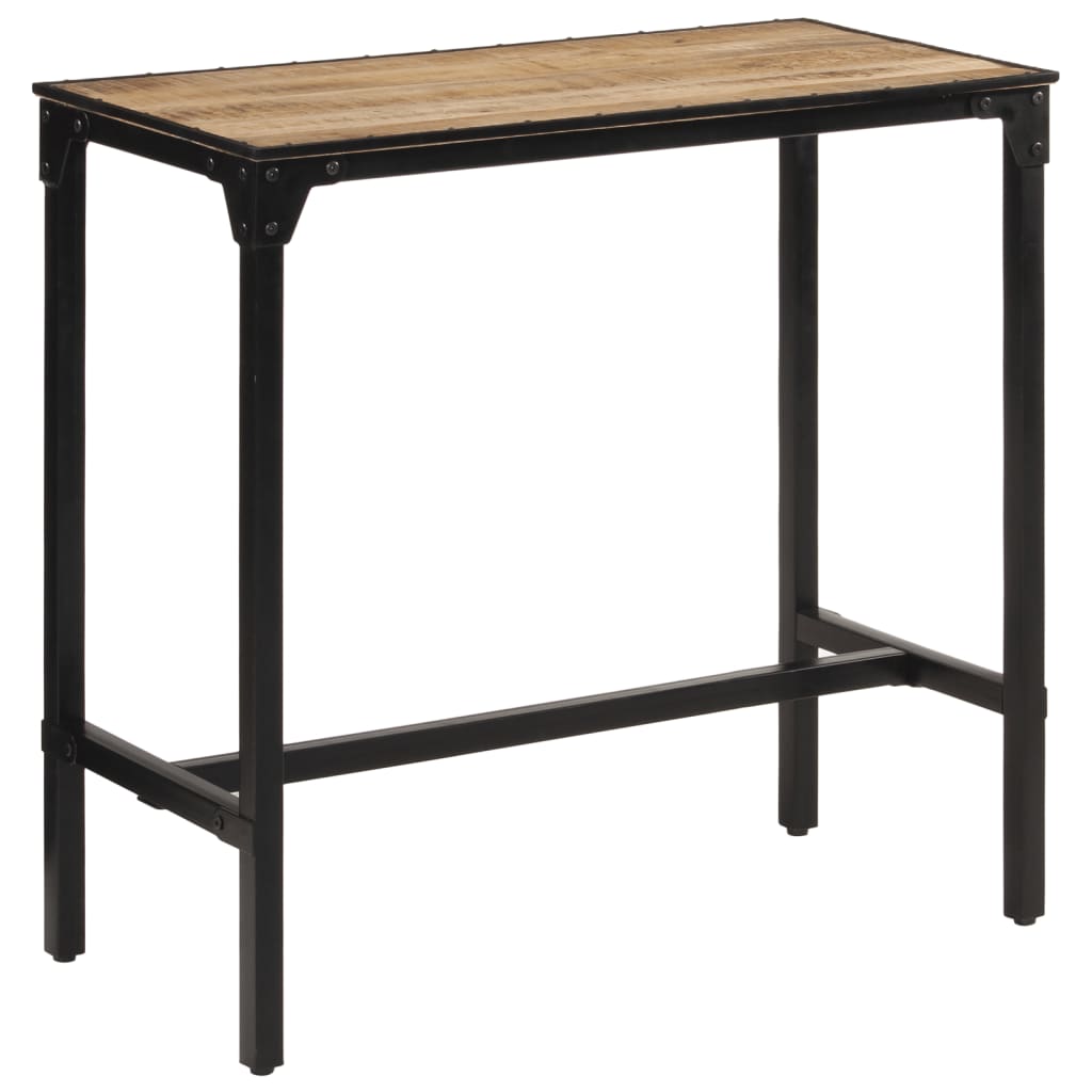5-Tlg. Bar-Set Raues Mangoholz Und Metall Sonoma Eiche