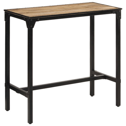 5-Tlg. Bar-Set Raues Mangoholz Und Metall Sonoma Eiche