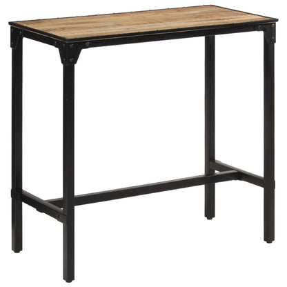 5-Tlg. Bar-Set Raues Mangoholz Und Metall