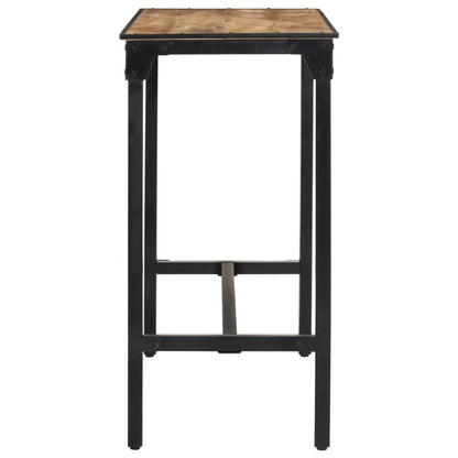 5-Tlg. Bar-Set Raues Mangoholz Und Metall