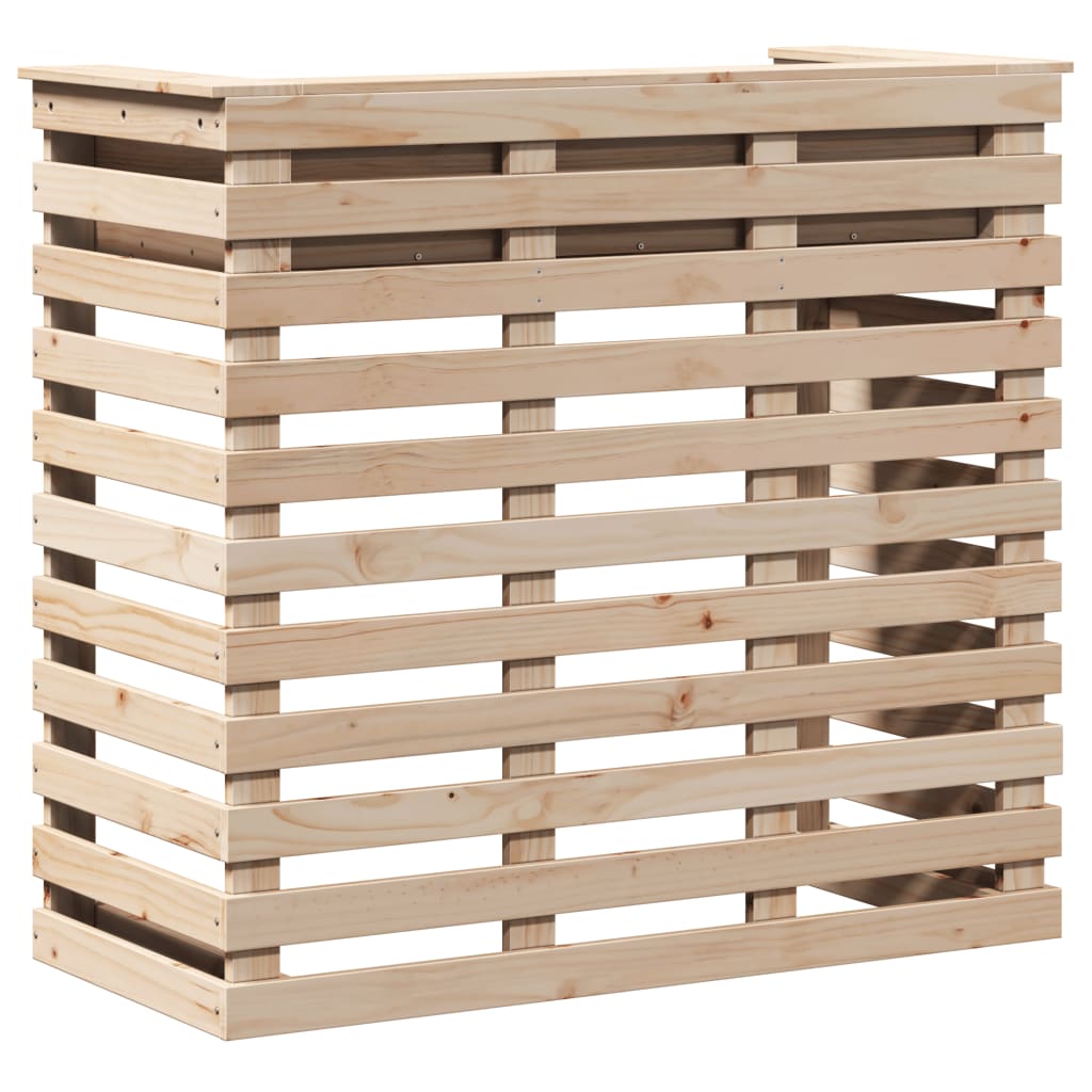 Gartenbar 113,5X50X103 Cm Massivholz Kiefer