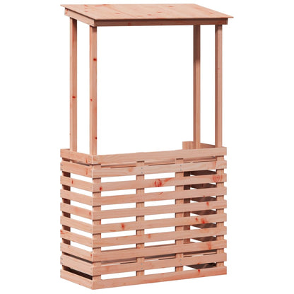 Gartenbar Mit Dach 112,5X57X195,5 Cm Massivholz Kiefer
