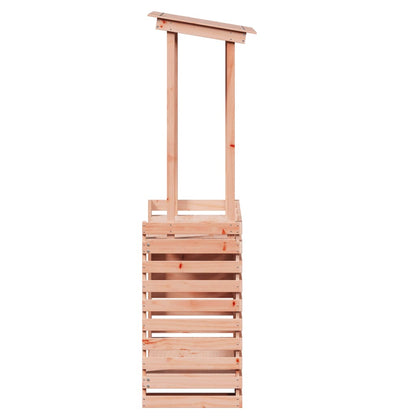 Gartenbar Mit Dach 112,5X57X195,5 Cm Massivholz Kiefer