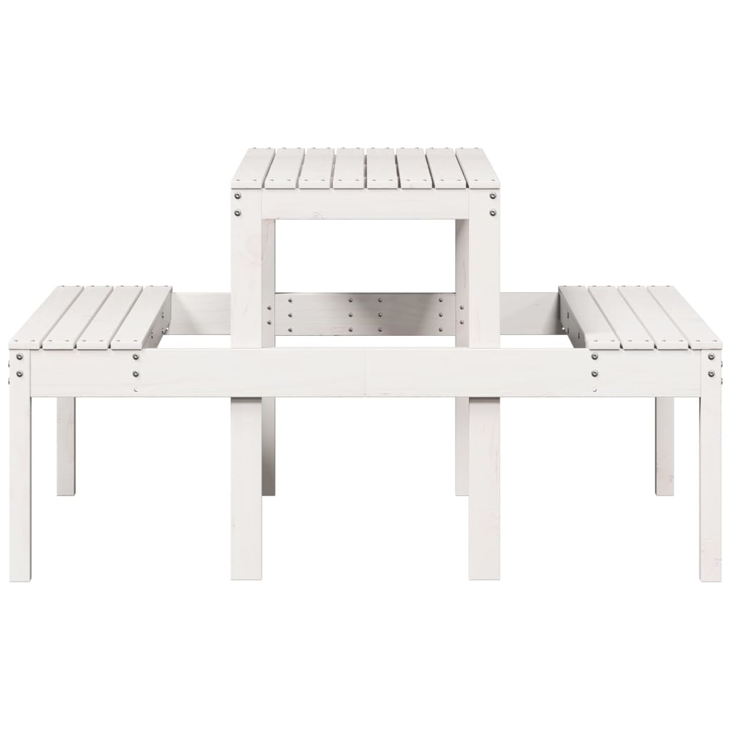 Picknicktisch 110X134X75 Cm Massivholz Kiefer