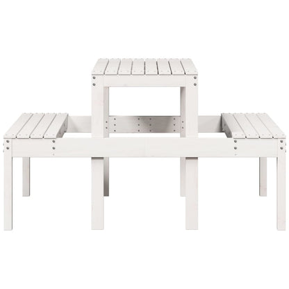 Picknicktisch 110X134X75 Cm Massivholz Kiefer