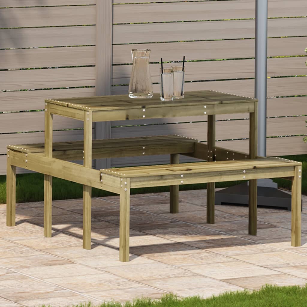 Picknicktisch 110X134X75 Cm Imprägniertes Kiefernholz