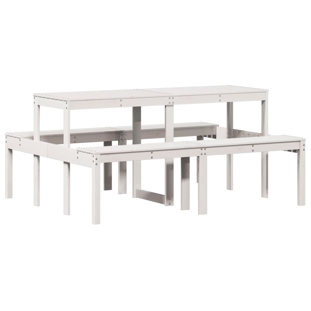 Picknicktisch 160X134X75 Cm Massivholz Kiefer
