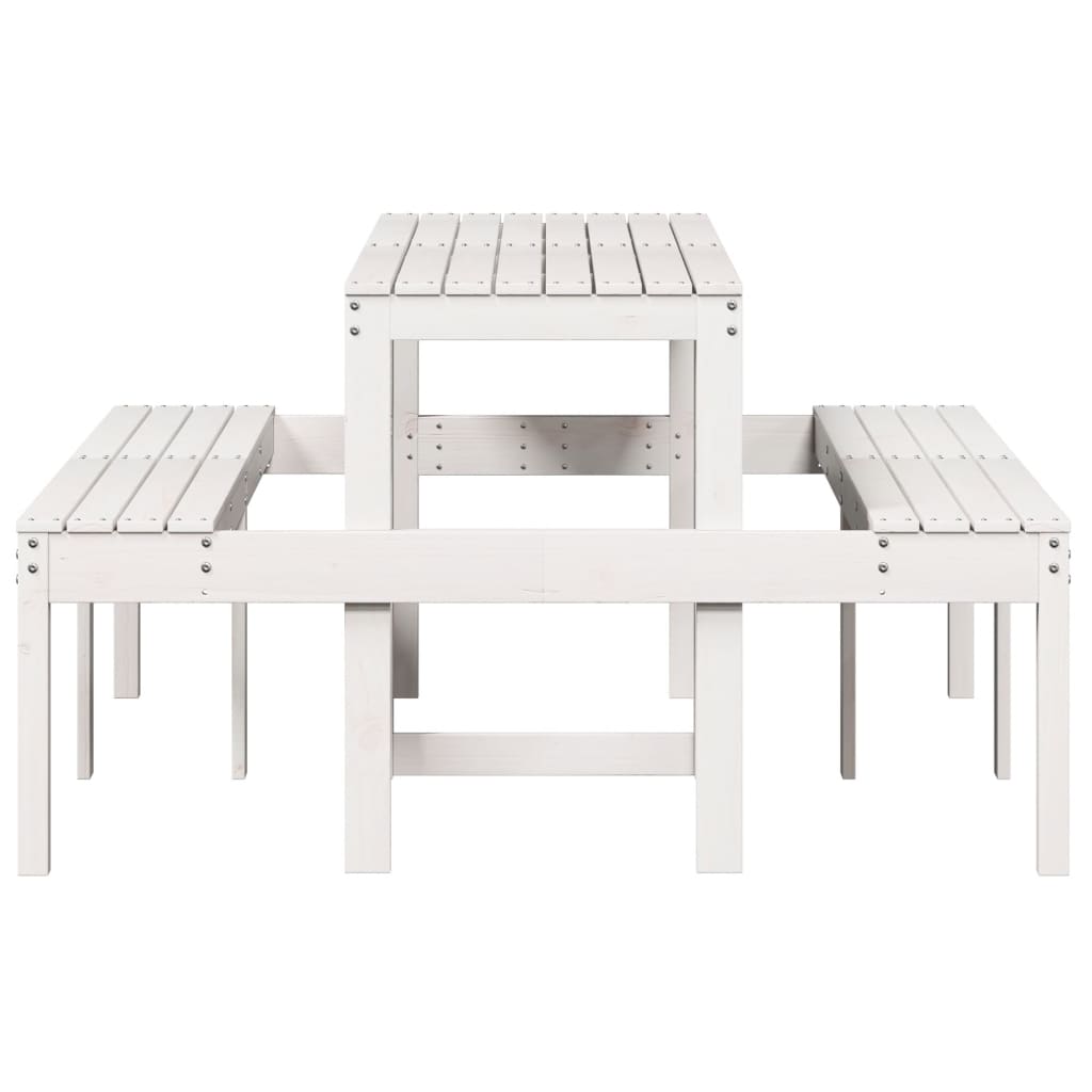 Picknicktisch 160X134X75 Cm Massivholz Kiefer