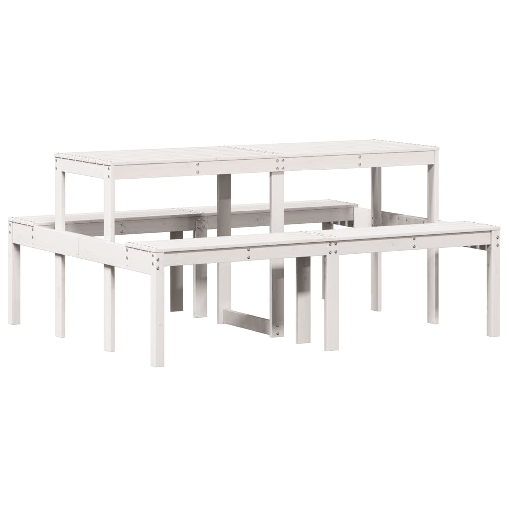 Picknicktisch 160X134X75 Cm Massivholz Kiefer