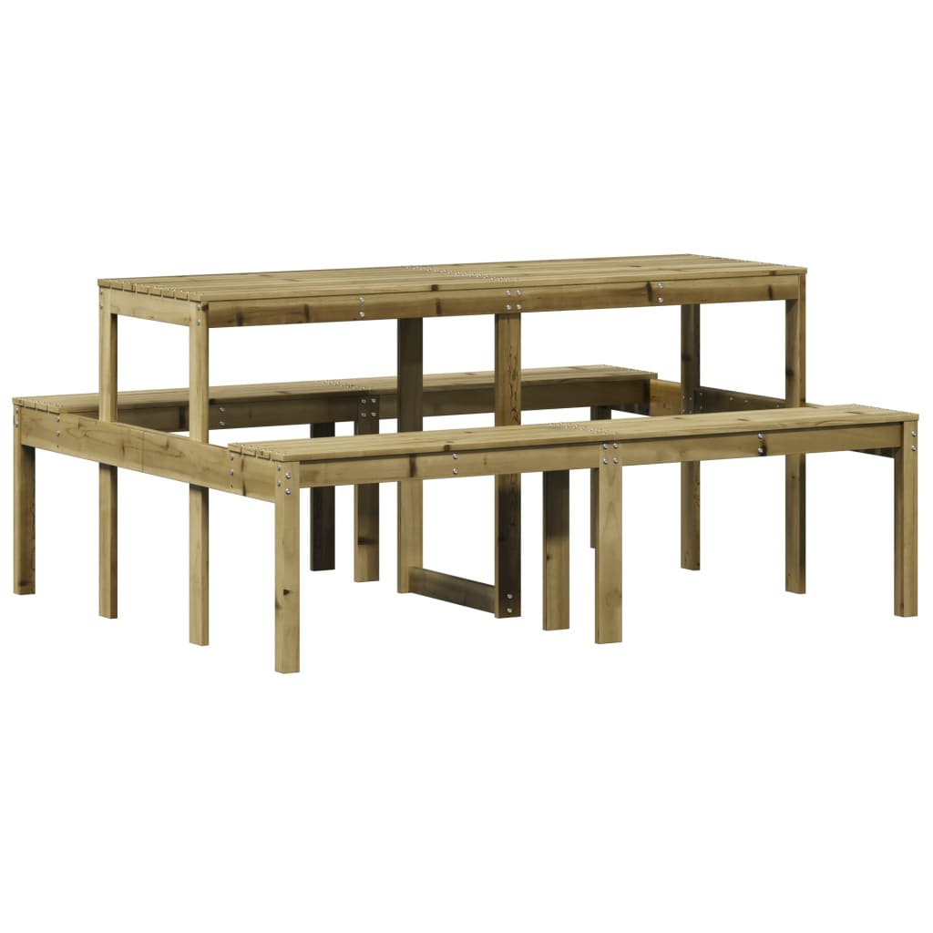 Picknicktisch 160X134X75 Cm Imprägniertes Kiefernholz