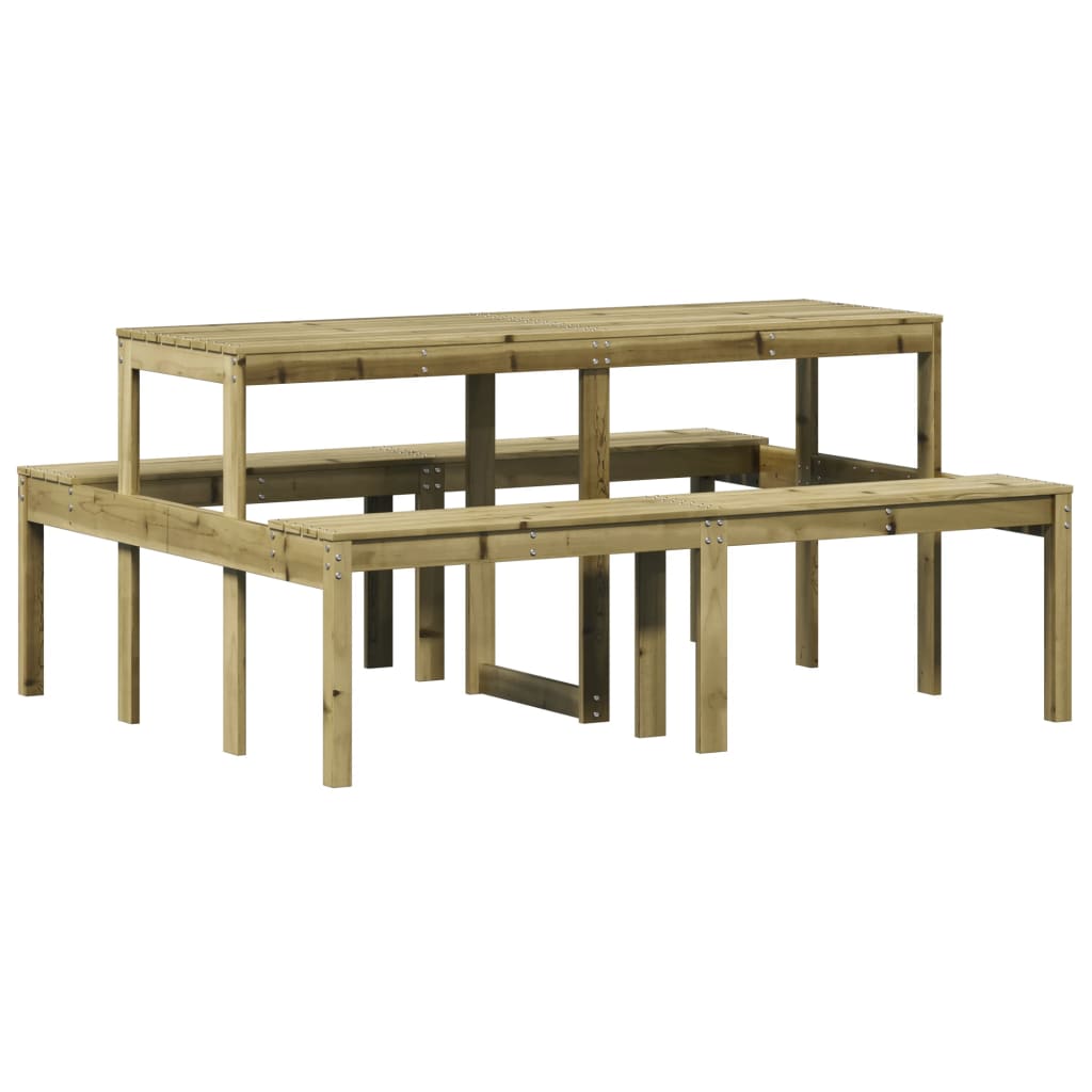 Picknicktisch 160X134X75 Cm Imprägniertes Kiefernholz