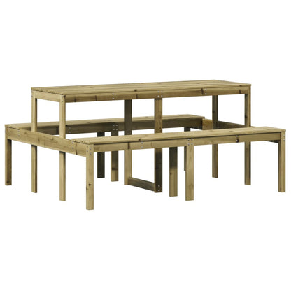 Picknicktisch 160X134X75 Cm Imprägniertes Kiefernholz