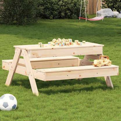Picknicktisch Mit Sandkasten Für Kinder Massivholz Kiefer