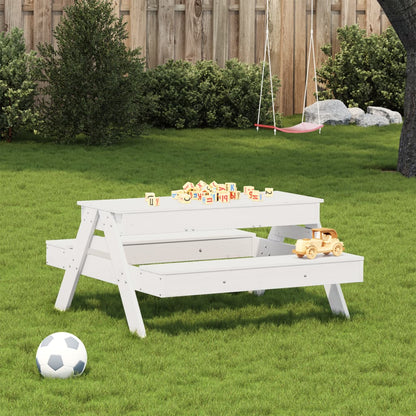 Picknicktisch Mit Sandkasten Für Kinder Massivholz Kiefer