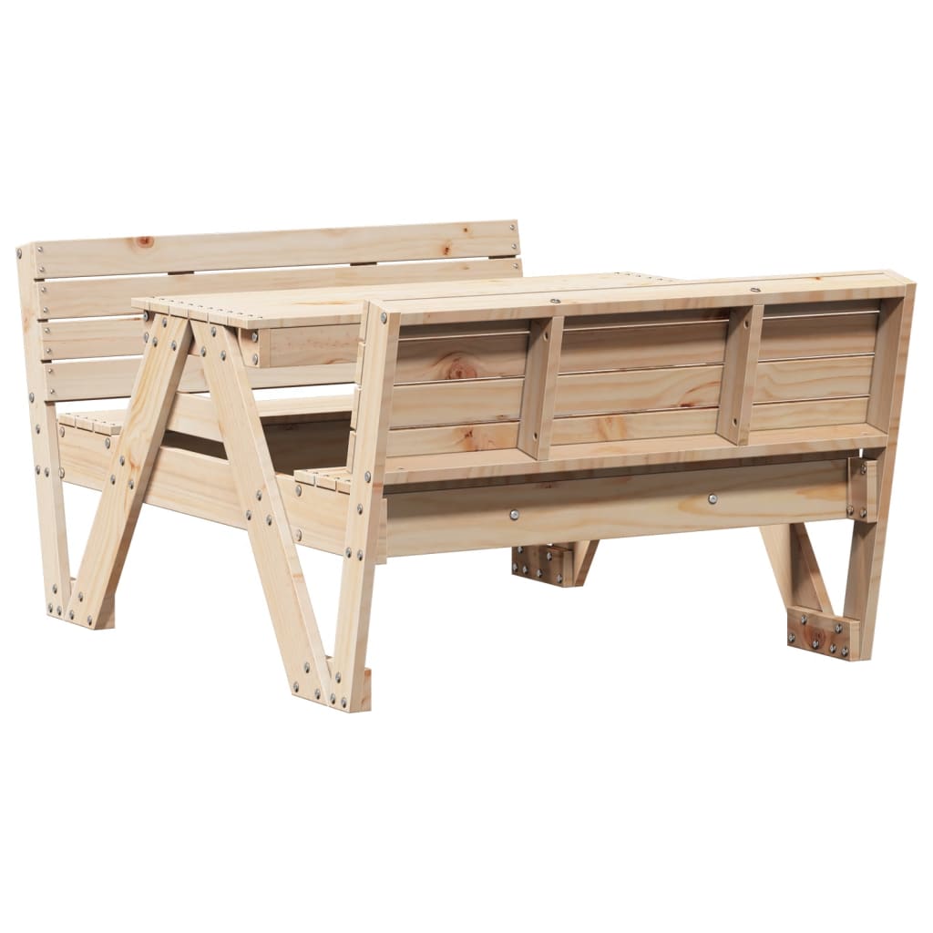 Picknicktisch Für Kinder 88X122X58 Cm Massivholz Kiefer