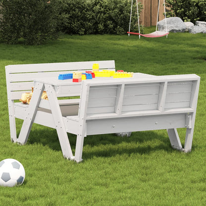 Picknicktisch Für Kinder 88X122X58 Cm Massivholz Kiefer