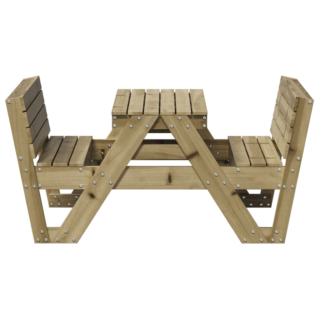 Picknicktisch Für Kinder 88X122X58 Cm Imprägniertes Kiefernholz