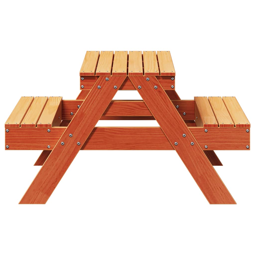 Picknicktisch Für Kinder 88X97X52 Cm Massivholz