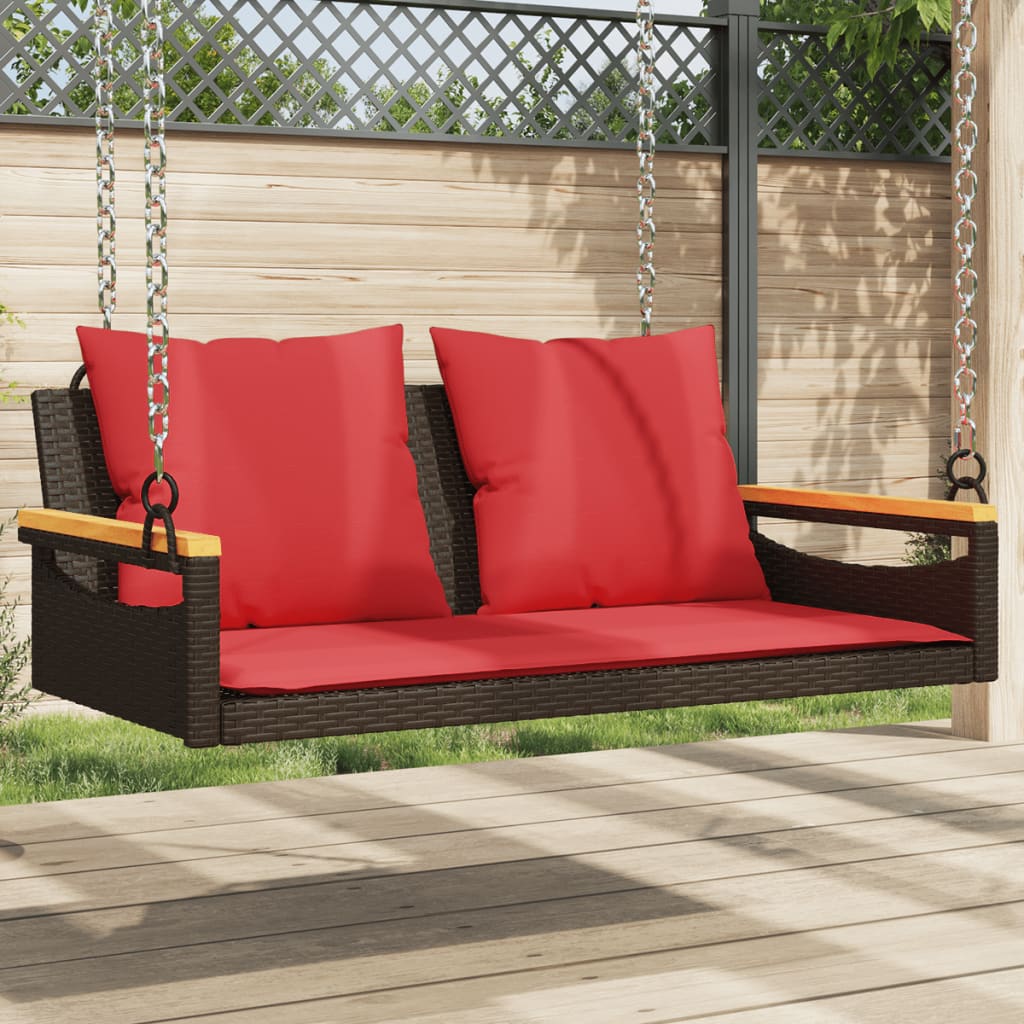 Hängesessel Mit Kissen 63X62X40 Cm Poly Rattan