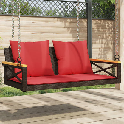 Hängesessel Mit Kissen 63X62X40 Cm Poly Rattan