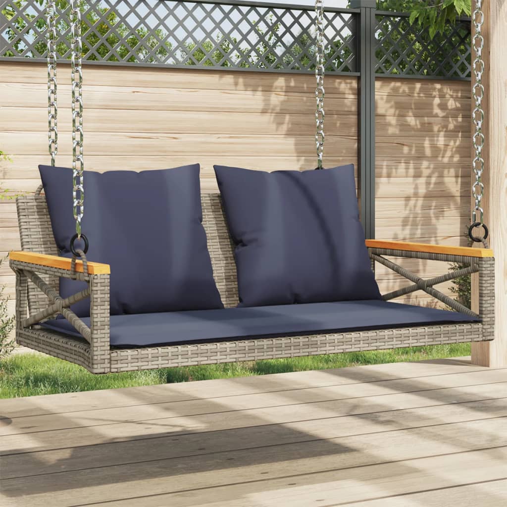 Hängesessel Mit Kissen 63X62X40 Cm Poly Rattan