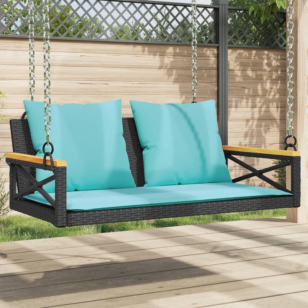 Hängesessel Mit Kissen 63X62X40 Cm Poly Rattan