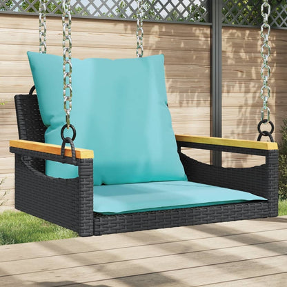 Hängesessel Mit Kissen 63X62X40 Cm Poly Rattan