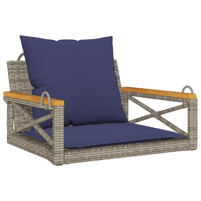 Hängesessel Mit Kissen 63X62X40 Cm Poly Rattan