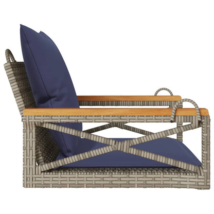 Hängesessel Mit Kissen 63X62X40 Cm Poly Rattan