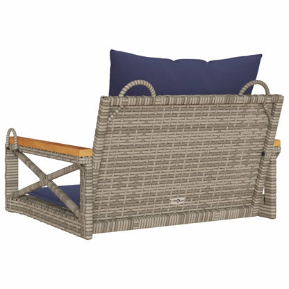 Hängesessel Mit Kissen 63X62X40 Cm Poly Rattan