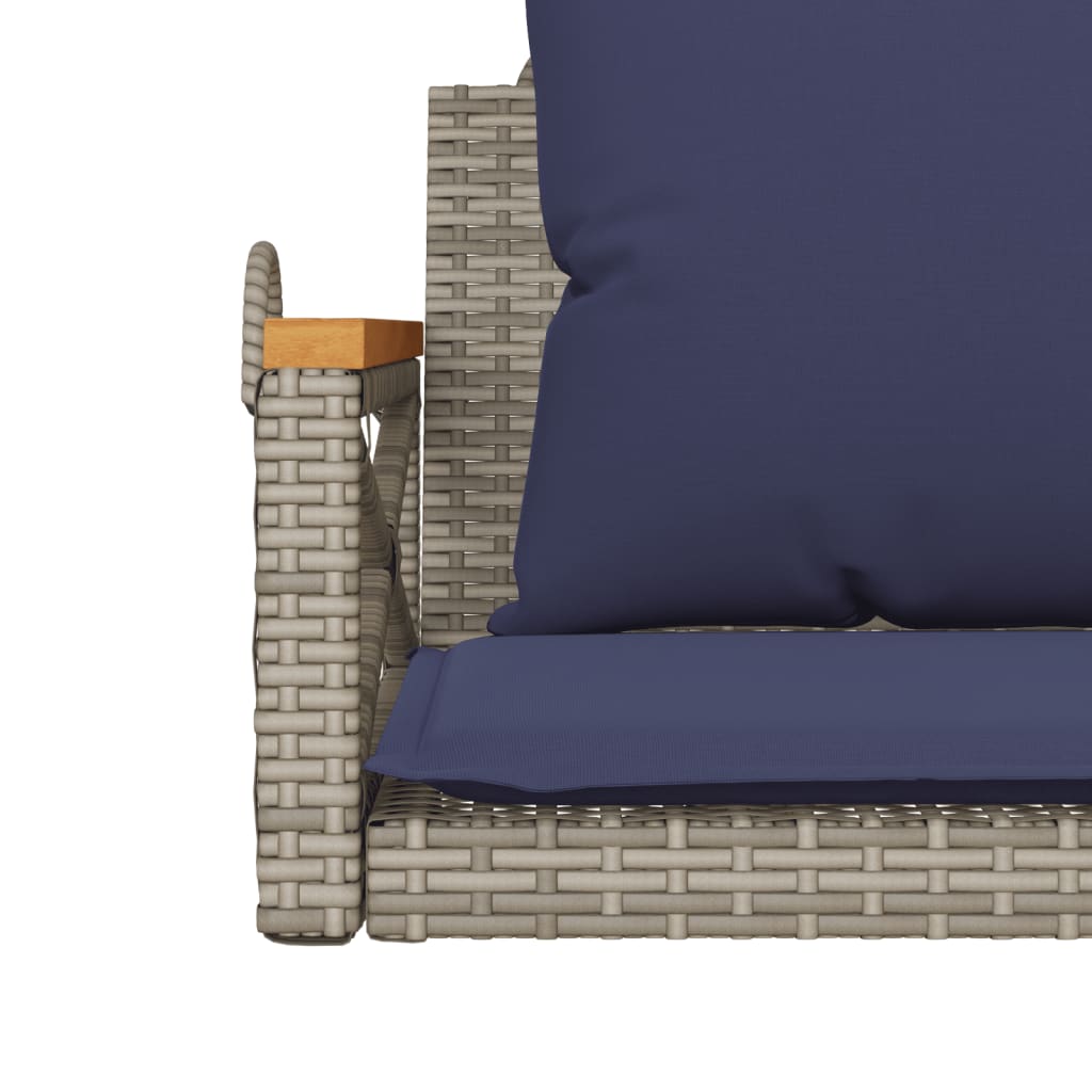 Hängesessel Mit Kissen 63X62X40 Cm Poly Rattan