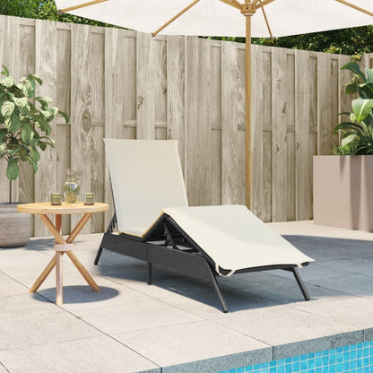 Sonnenliege Mit Auflage Poly-Rattan