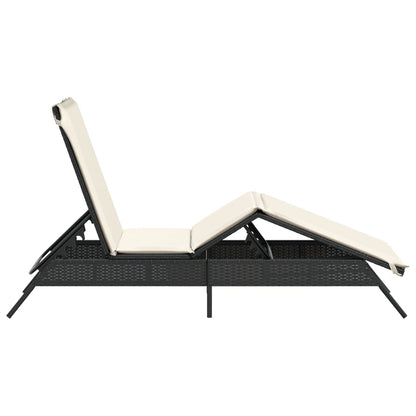 Sonnenliege Mit Auflage Poly-Rattan