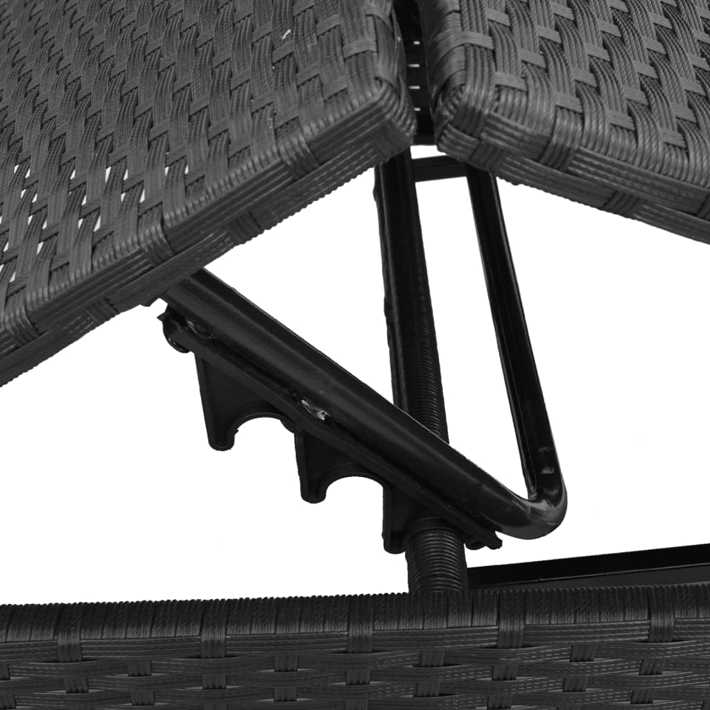 Sonnenliege Mit Auflage Poly-Rattan