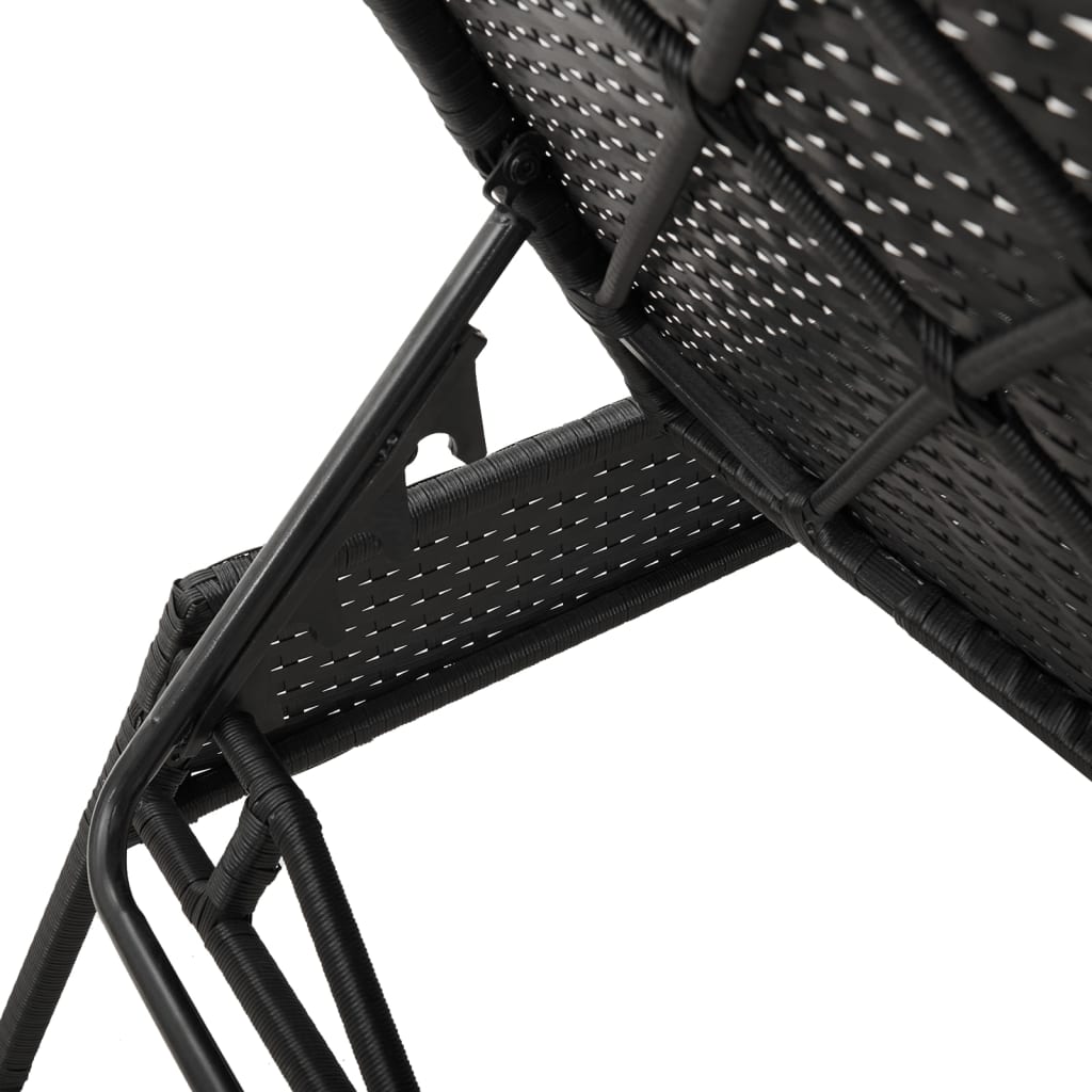 Sonnenliege Mit Auflage Poly-Rattan