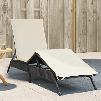 Sonnenliege Mit Auflage Poly-Rattan