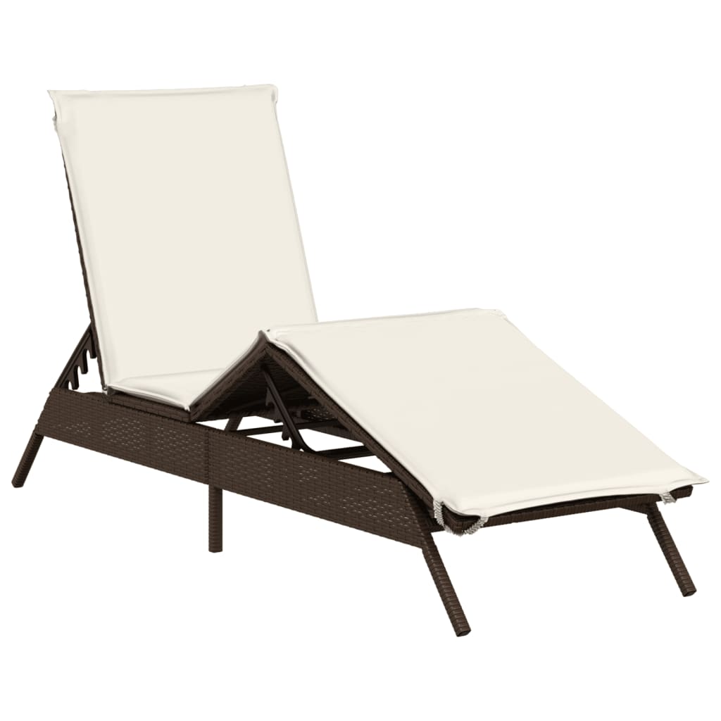Sonnenliege Mit Auflage Poly Rattan