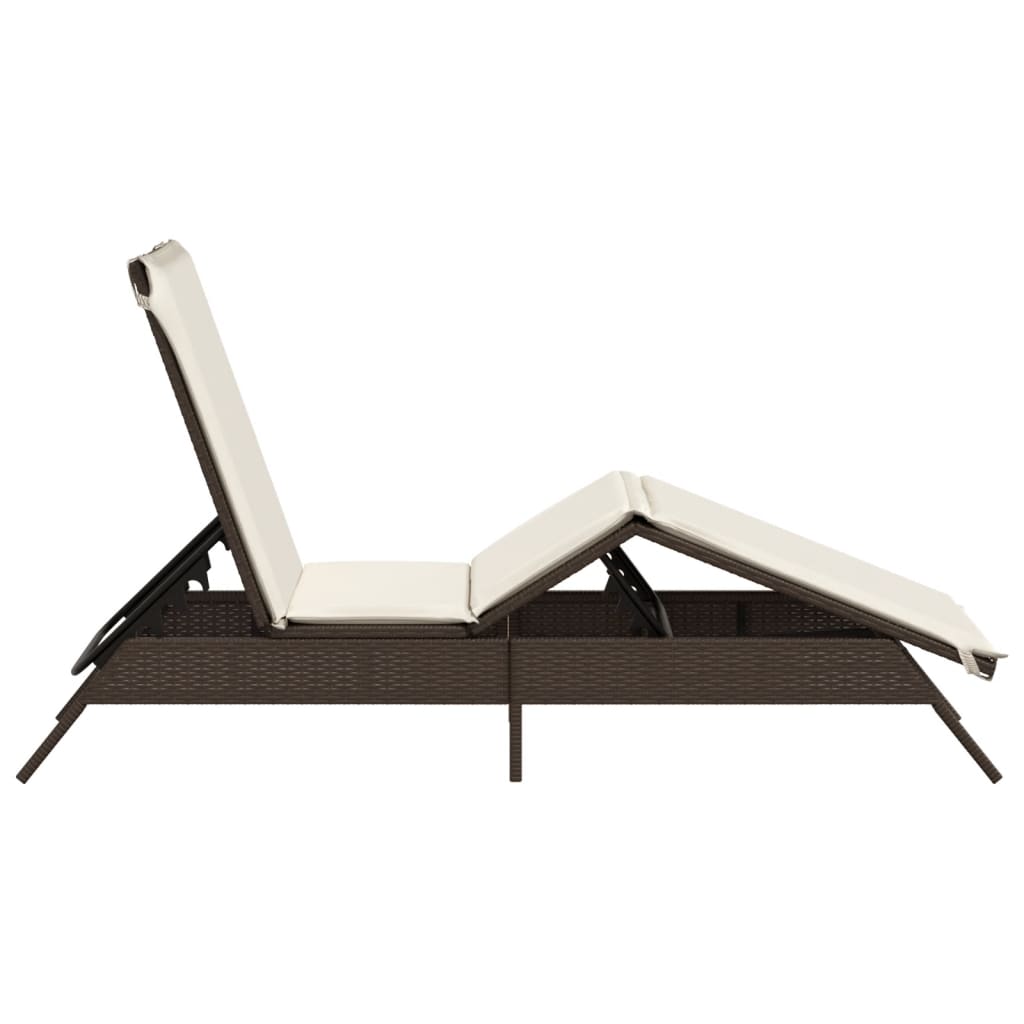 Sonnenliege Mit Auflage Poly Rattan