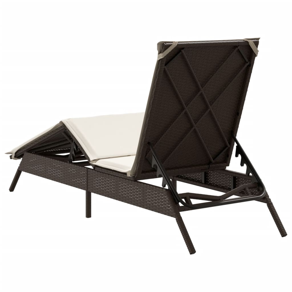 Sonnenliege Mit Auflage Poly Rattan